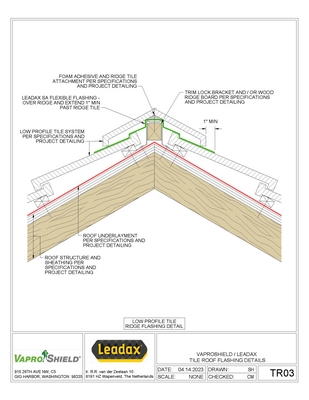 Tile Ridge Flashing Multiple Profiles